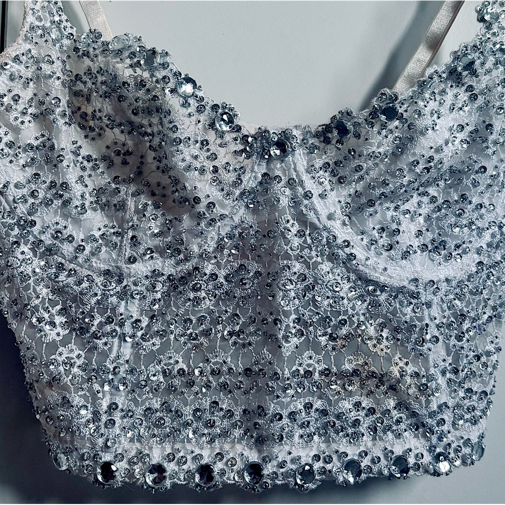 Marciano by Guess 2008 Embellished Bustier White Top